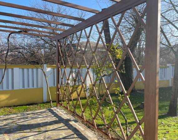 дървена пергола вила марциана