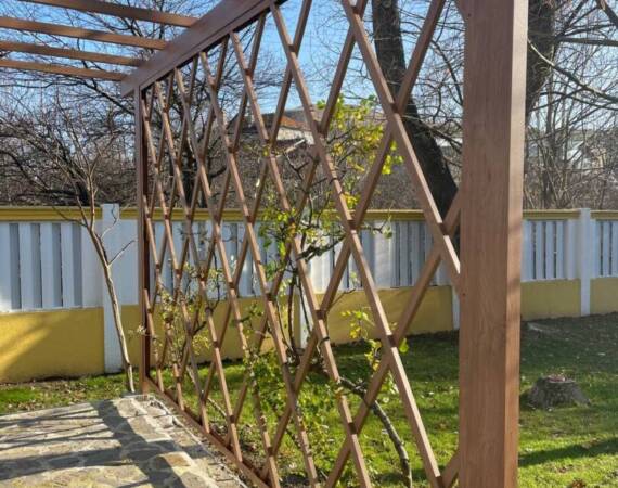 дървена пергола вила марциана