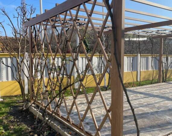 дървена пергола вила марциана